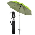 image of Ergodyne SHAX 6100 Industrial Umbrella - 7 1/2 ft Height - Polyester - Hi-Vis Lime - 12967