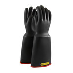 image of PIP NOVAX 0161-2-18 Black 10.5 Rubber Electrical Safety Gloves - 161-2-18/10.5