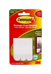 image of 3M Command 17201CS Foam White Hanging Strips - 2 3/4 in Length x 3/4 in Width 3 lbs Weight Capacity - 80974
