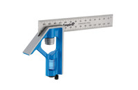 image of Milwaukee True Blue/Silver Zinc/Stainless Steel Combination Square - 6 in Length - 4.31 in Wide - E255M
