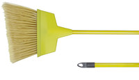 image of Weiler 443 Angled Upright Broom - 12 in - Polystyrene - 54 in - Yellow - 44305