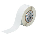 image of Brady THT-53-428-3 Die-Cut Printer Label Roll - 2 in x 1/2 in - Polyester - Silver - B-428 - 30241