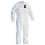 image of Ansell KleenGuard Chemical-Resistant Coveralls A30 46103 - Size Large - White
