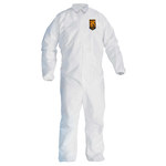 image of Kimberly-Clark Kleenguard Chemical-Resistant Coveralls A30 46103 - Size Large - White