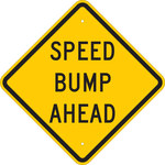 image of Brady B-555 Aluminum Diamond Yellow Stop Signs, Traffic Control Signs & Banners Sign - 18 in Width x 18 in Height - 124583