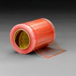 image of 3M Scotch 827 Clear on Orange Polypropylene Label Protective Pouch Tape Roll - 5 in Width - 8 in Height - Bulk - 021200-61840