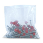 image of Clear Flat Poly Bags - 4 in x 52 in - 3 mil Thick - 15110