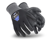 image of HexArmor Helix 1091 Black/Gray 11 Nylon Knit Work Gloves - ANSI A1 Cut Resistance - Nitrile Foam Palm & Fingers Coating - 1091-XXL (11)