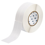 image of Brady THT-82-427-0.5 Die-Cut Printer Label Roll - 2 in x 6 in - Vinyl - Clear / White - B-427 - 30547