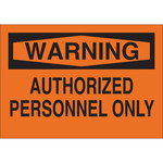 image of Brady B-120 Fiberglass Reinforced Polyester Rectangle Orange No Trespassing Sign - 14 in Width x 10 in Height - 69566