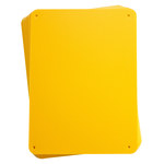 image of Brady B-401 Polystyrene Rectangle Yellow Sign Blank - 10.25 in Width x 7.625 in Height - 13624