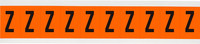 image of Brady 6560-Z Letter Label - Black on Orange - 7/8 in x 1 1/2 in - B-946 - 65635