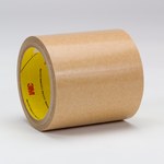 image of 3M 9672 Clear Transfer Tape - 12 in Width x 180 yd Length - 5 mil Thick - Polycoated Kraft Paper Liner - 68759