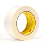 image of 3M 906W White Splicing Tape - 24 mm Width x 33 m Length - 3 mil Thick - Repulpable Paper Liner - 17533