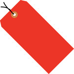 image of Fluorescent Red 13 Point Cardstock Shipping Tags - 5 1/4 in Width - 9529