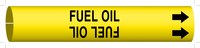 image of Brady 4063-G Strap-On Pipe Marker, 8 in to 9 7/8 in - Oil - Plastic - Black on Yellow - B-915 - 40463