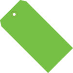 image of Shipping Supply Green 13 Point Cardstock Colored Tags - 13441