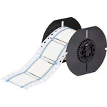 image of Brady PermaSleeve B33-1000-2-342-2 Die-Cut Printer Sleeve - 1 in x 1.66 in - Polyolefin - White - B-342 - 91041