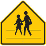 image of Brady B-959 Aluminum Pentagon Yellow Stop Signs, Traffic Control Signs & Banners Sign - 24 in Width x 24 in Height - 94222