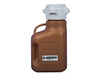 Justrite Amber HDPE 2.5 L Safety Can - 12 in Height - 697841-18135