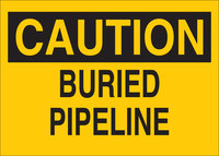 image of Brady B-555 Aluminum Rectangle Yellow Hazardous Material Sign - 10 in Width x 7 in Height - 41267