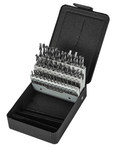 image of Precision Twist Drill C60R41 Stub Length Drill Set - 118° Point - 2.5 in Flute - Right Hand Cut - High-Speed Steel - 090174