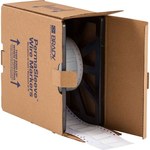 image of Brady PermaSleeve 3FR-500-2-WT Die-Cut Printer Sleeve - 2 in x 0.851 in - Polyolefin - White - B-344 - 91769