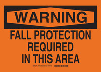 image of Brady B-401 Polystyrene Rectangle Orange PPE Sign - 14 in Width x 10 in Height - 27914