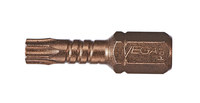 image of Vega Tools Impactech 40 TORX Insert Driver Bit P125T40A - 1/4 in-Hex Shank - S2 Modified Steel - 1 in Length - Gunmetal Bronze Finish - 02131