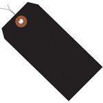 image of Shipping Supply Black Vinyl Plastic Tags - 12744