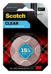 image of 3M Scotch 410S-ESF Clear Double Sided Foam Tape - 1 in Width x 60 in Length -.02 in Thick - 76272