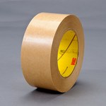 image of 3M 465 Clear Transfer Tape - 3/8 in Width x 60 yd Length - 2 mil Thick - Densified Kraft Paper Liner - 03334