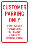 image of Brady B-959 Aluminum Rectangle White Parking Restriction, Permission & Information Sign - 12 in Width x 18 in Height - Reflective - 115448