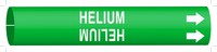 image of Brady 4074-F Strap-On Pipe Marker, 6 in to 7 7/8 in - Gas - Plastic - White on Green - B-915 - 40493