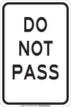 image of Brady B-555 Aluminum Rectangle White Stop Signs, Traffic Control Signs & Banners Sign - 12 in Width x 18 in Height - 129471