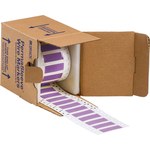 image of Brady 3PS-250-2-VT-S-2 Die-Cut Printer Sleeve - 1 in x 0.439 in - Polyolefin - Purple - B-342 - 57682