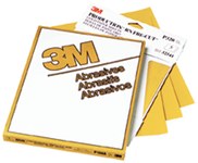 image of 3M 216U Sand Paper Sheet 02538 - 9 in x 11 in - Aluminum Oxide - P500 - Extra Fine