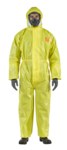 image of Ansell Microchem AlphaTec Chemical-Resistant Coveralls 68-3000 YE30-W-92-111-07 - Size 3XL - Yellow - 60411