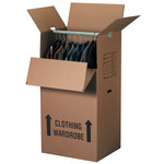 image of Kraft Wardrobe Boxes - 20 in x 24 in x 34 in - 12319