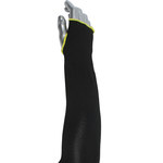 image of PIP Kut Gard Cut-Resistant Arm Sleeve S10HTP/2BK-ES6-T S10HTP/2BK-ES6-18T - Size 18 in - Black - 37299