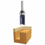 image of Bosch 5/8 in Router Bit 85681M - Carbide Tipped - 2 Flute - 1/4 in Shank
