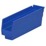 Akro-Mils 54 cu in Blue Industrial Grade Polymer Shelf Storage Bin - 11 5/8 in Length - 2 3/4 in Width - 4 in Height - 1 Compartments - 30110 BLUE