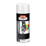 image of Krylon Industrial 5-Ball 00760 White Acrylic Enamel Paint Primer - 12 oz Aerosol Can - 12 oz Net Weight - 00076