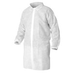 image of Kimberly-Clark Kleenguard Chemical-Resistant Lab Coat A10 40106 - Size 3XL - White