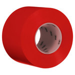 image of 3M 971 Red Durable Floor Marking Tape - 4 in Width x 36 yd Length - 17 mil Thick - 40989