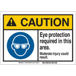 image of Brady B-869 Polypropylene Rectangle White Safety Awareness Label - 10 in Width x 7 in Height - 145760