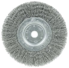 Weiler 01695 Wheel Brush, 6 in Dia, Crimped Stainless Steel