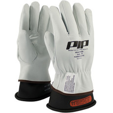 PIP 80-8800 Work Gloves 80-8800, M, Size Medium, Leather, Gray, White