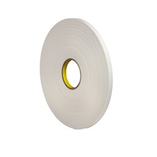 3M Venture Tape VG708 Double Sided Foam Tape 96600, 1/2 in x 85 ft, White