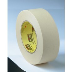 3M Scotch 250 Tan Flatback Masking Tape, 1 in Width x 60 yd Length